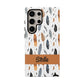 Personalized Whispering Feathers Samsung, Google Pixel and iPhone Case, Custom Name Case.