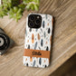 Personalized Whispering Feathers Samsung, Google Pixel and iPhone Case, Custom Name Case.