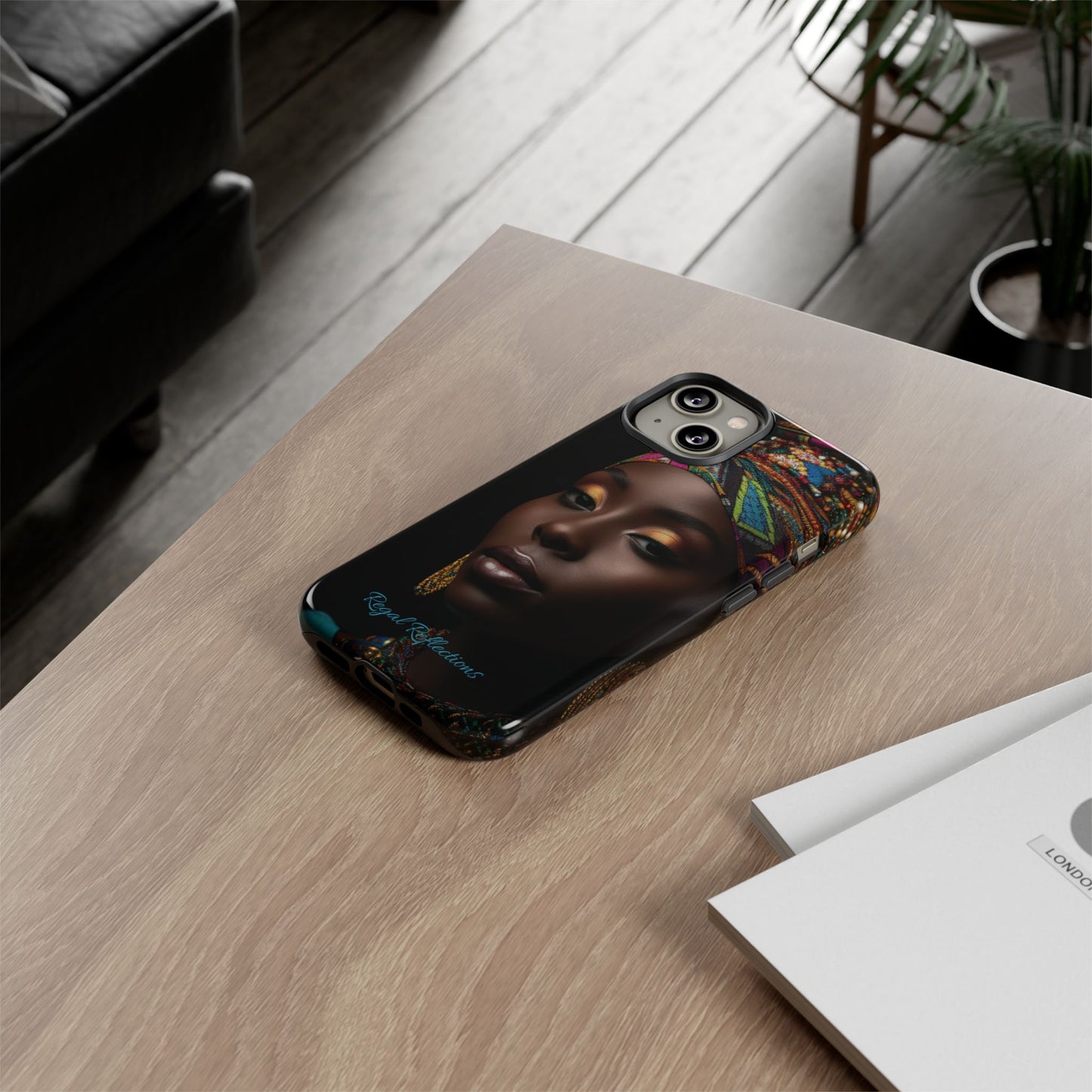 Regal Reflections: African Majesty iPhone, Samsung and Google Tough Phone Cases.