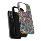 Prism Petal Burst Tough Magnetic iPhone Case, Colorful iPhone Case, Unique Gift for Flower Lovers, Stylish stained Glass Accessory