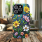 Flower Garden Stained Glass Phone Case, Tough Magnetic Cases, Floral Phone Cover, Durable Phone Accessories, Spring Gift, Birthday Present