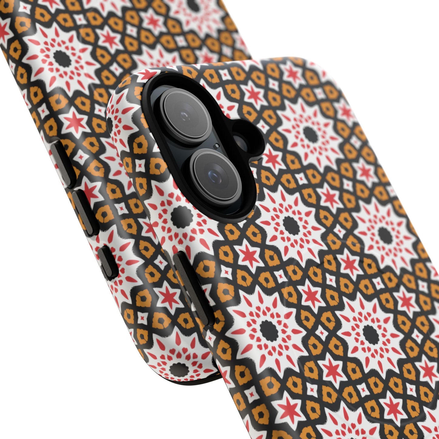 Bohemian Patterned Tough Magnetic Cases, Unique Phone Protection, Stylish Phone Cover, Gift for Trendsetters, Vibrant Designs
