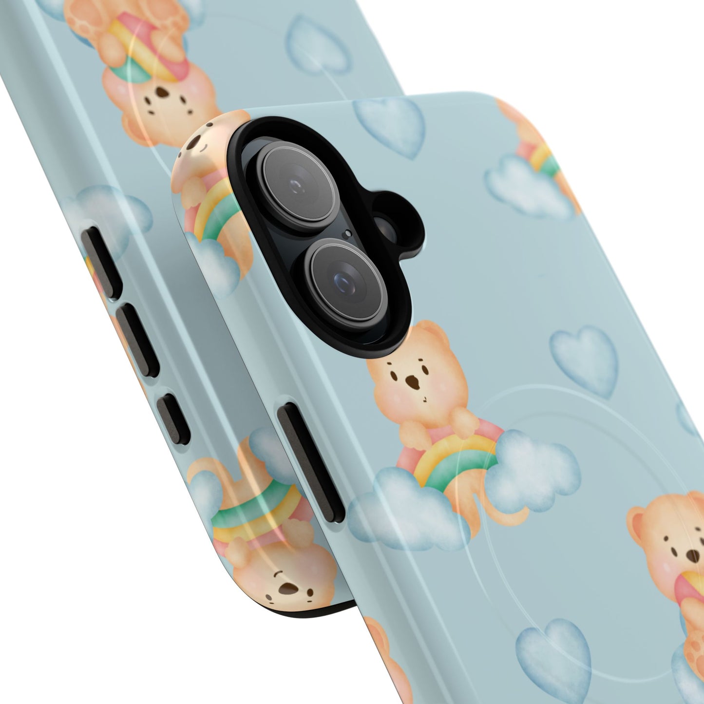 Cute Bear Magnetic iPhone Case, Kid-Friendly iPhone Cover, Stylish Cell Accessory, Gift for Kids, Durable Design for Any Occasion