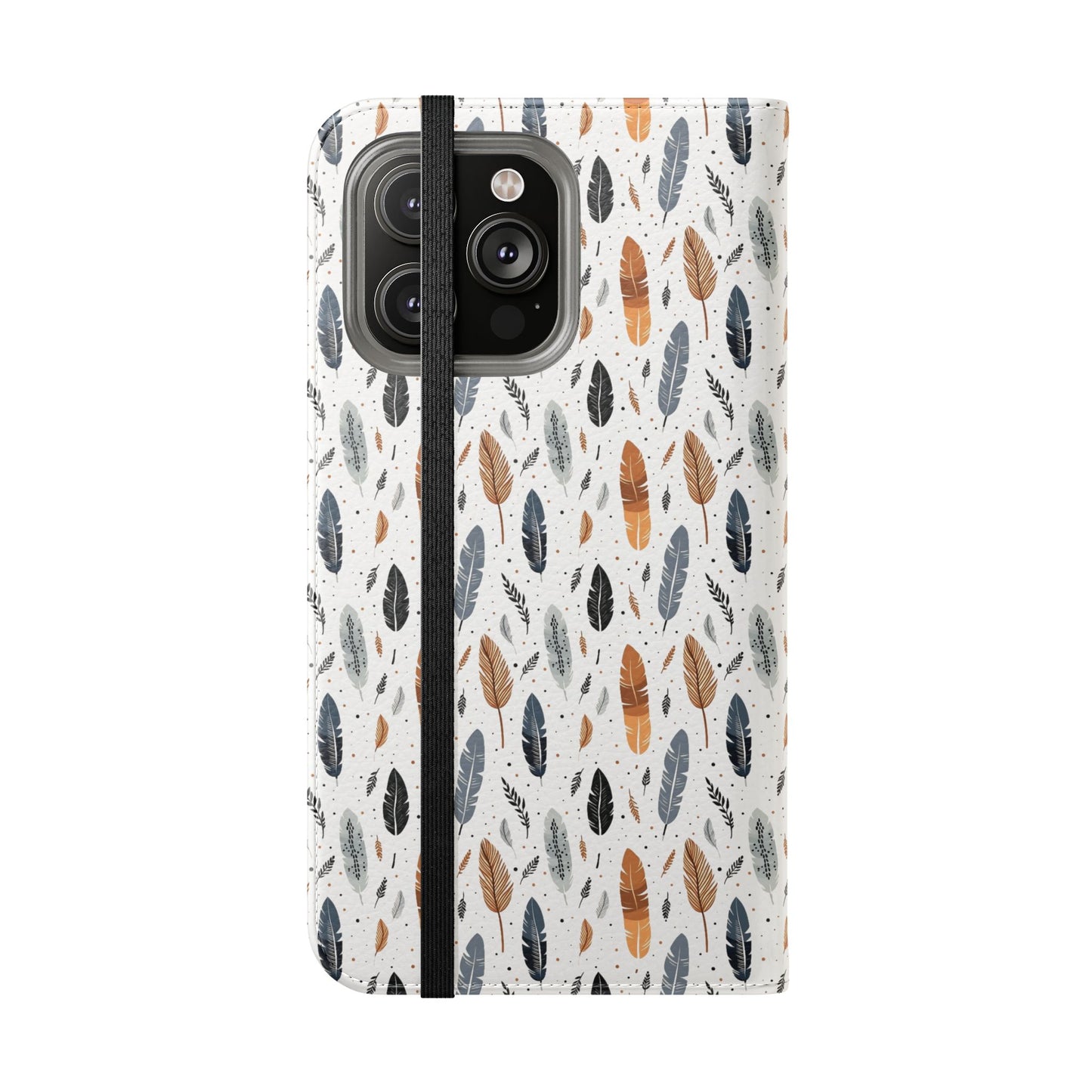 Whispering Feathers iPhone and Samsung Flip Cases