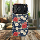 Liberty in Bloom Tough iPhone Magnetic Case, Floral Design, Gift for Moms, Gift for Dads,  iPhone Accessories, Patriotic iPhone Accessory.