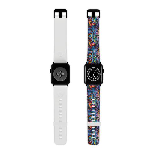 Psychedelic Visions Vibrant Artistic Apple Watch Band - Fun Colorful Design