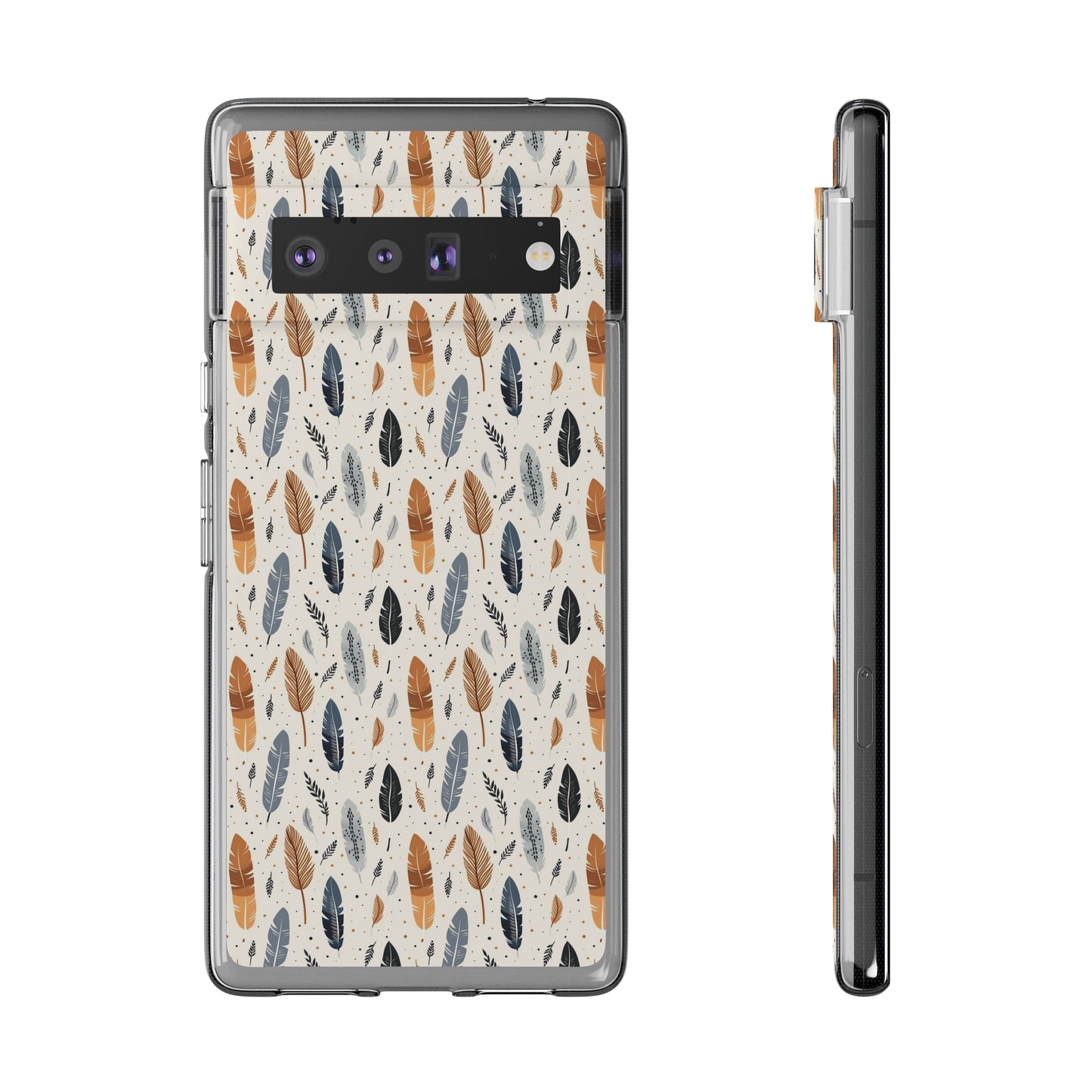 Whispering Feathers Soft iPhone, Google and Samsung Cases