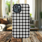 Black and White Gingham Phone Case, Tough Magnetic Cases, Stylish Phone Cover, Gift for Her, Trendy Phone Accessory, Checkered Print