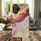 Colorful Red Marble iPhone Case, Tough Magnetic Cases, Stylish iPhone Protection, Unique Gift for iPhone Lovers, iPhone Accessories
