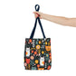 Whimsical Feline Garden Tote Bag (AOP)