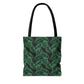 Black Tropical Bliss Tote Bag