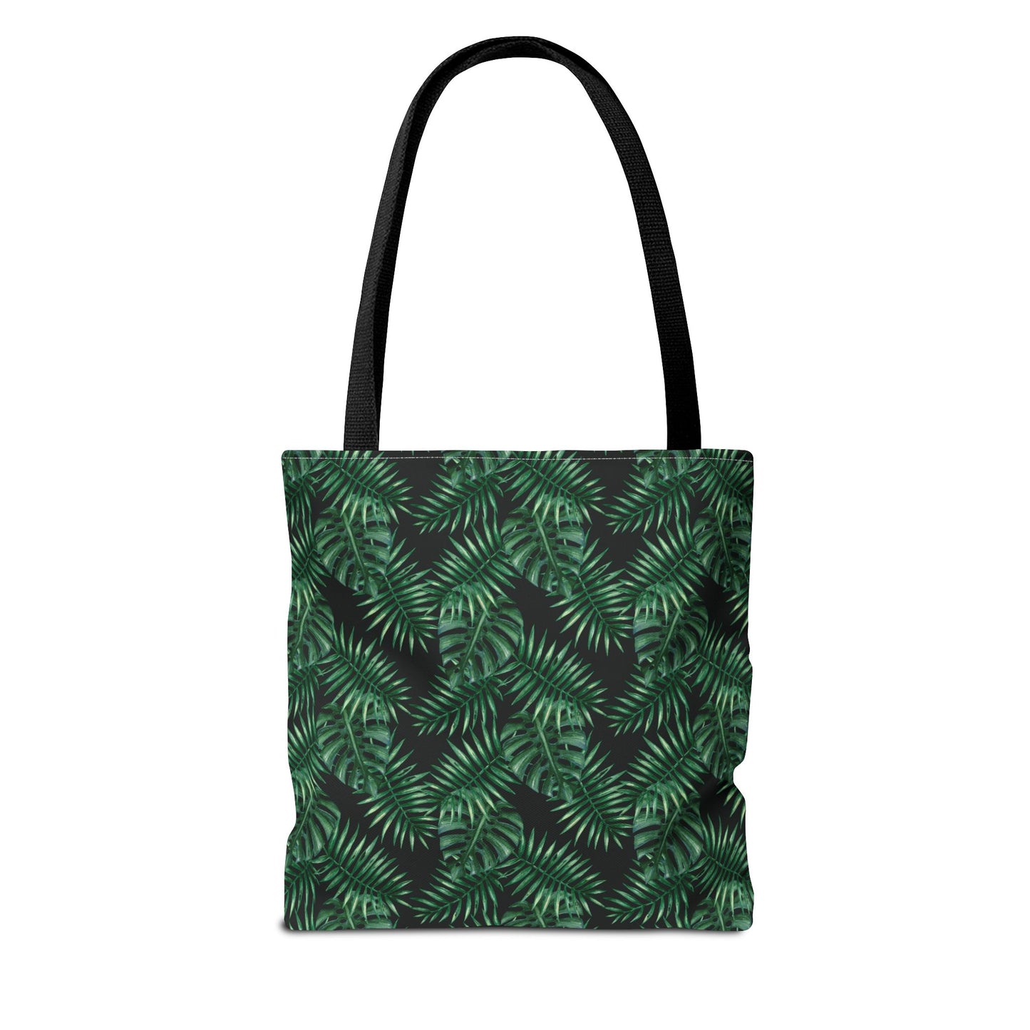 Black Tropical Bliss Tote Bag