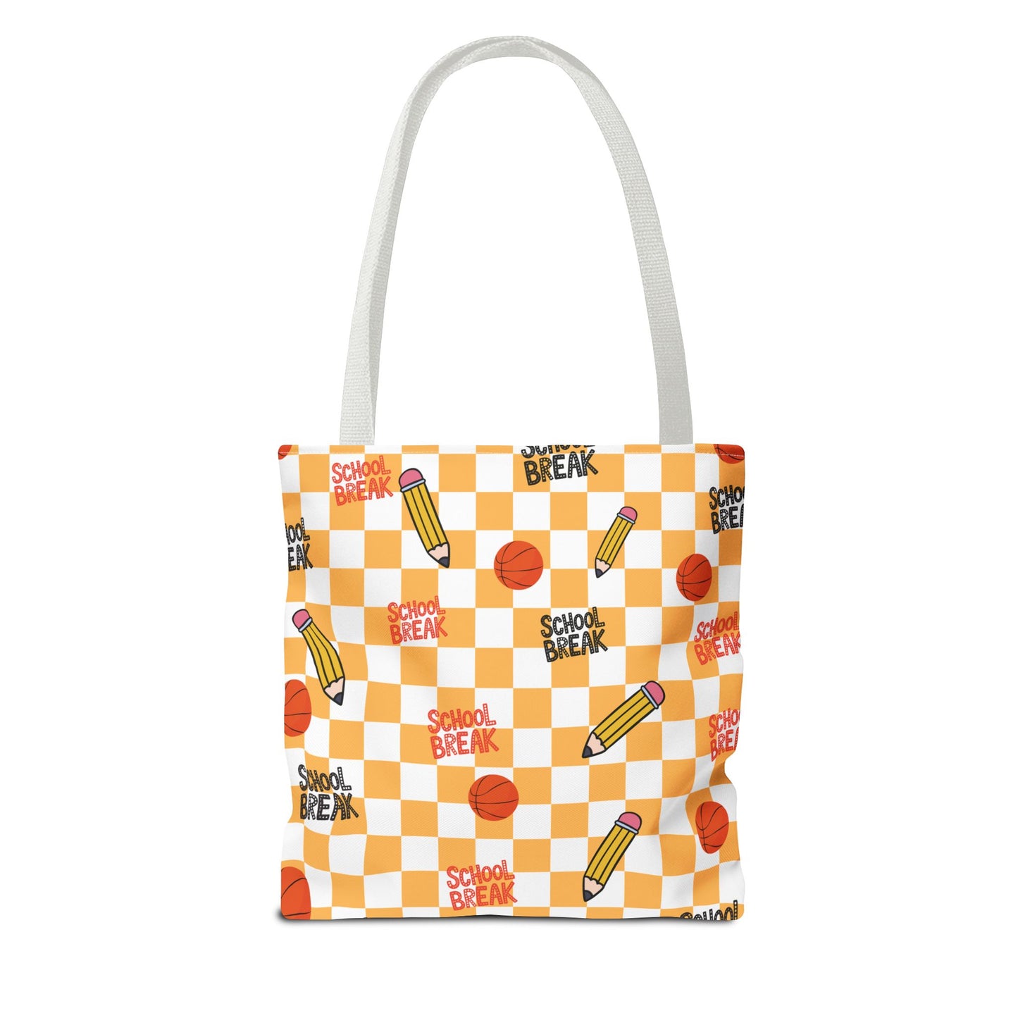 Personalized Orange Schoolyard Chic Composition Book Inspired Tote Bag, Back to School Tote, Teacher Gift, Kids Bag, Custom Name Bag, Educational Accessories, Back to School Tote Bag.