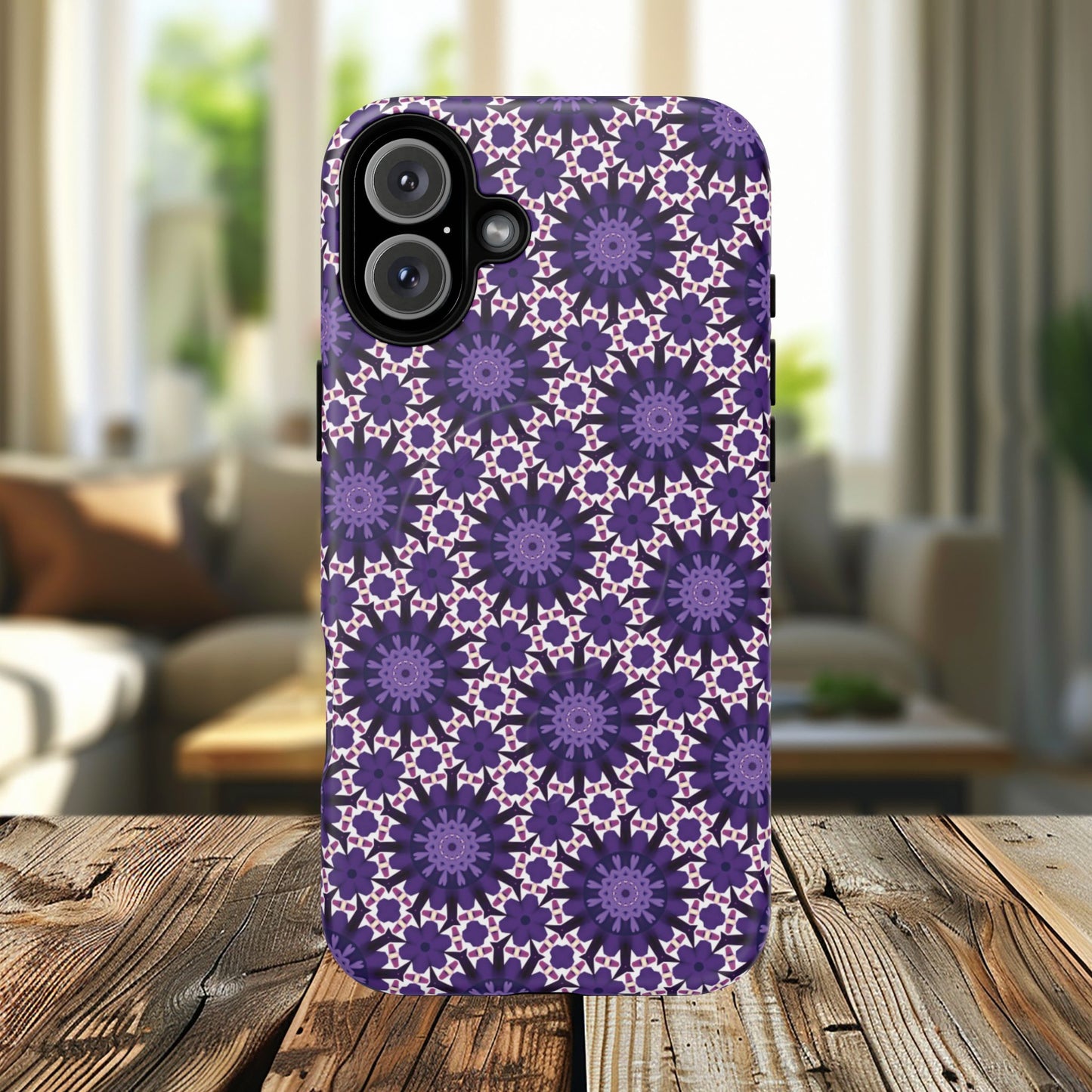 Twilight Petal Mirage Magnetic iPhone Cases, Unique Floral Designs, Tough Protection, Gift for Her, iPhone Accessories, Custom Cases