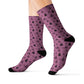 Winter Wonderland Pink Sublimation Socks - High-Quality Comfort with Stylish Sublimated Print