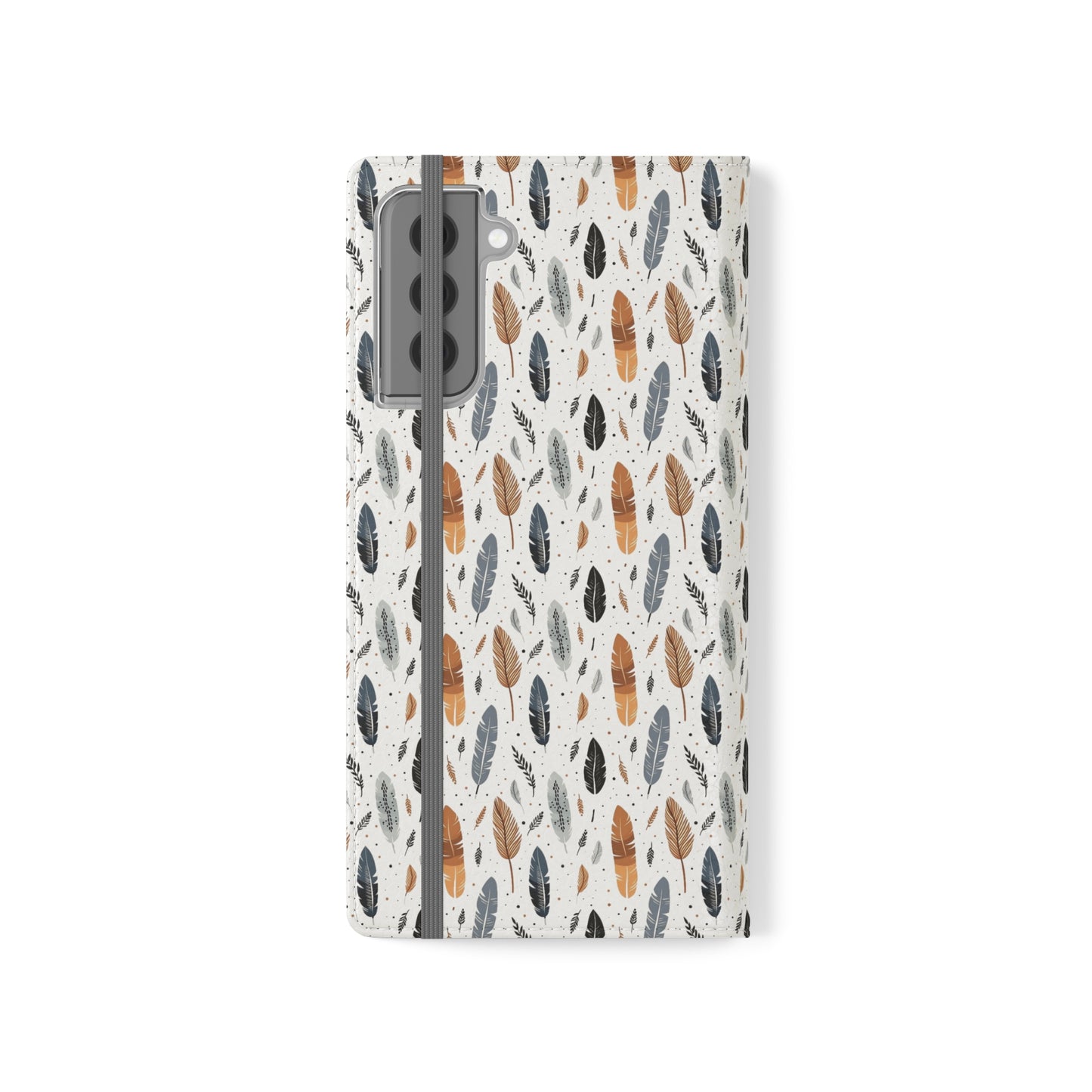 Whispering Feathers iPhone and Samsung Flip Cases