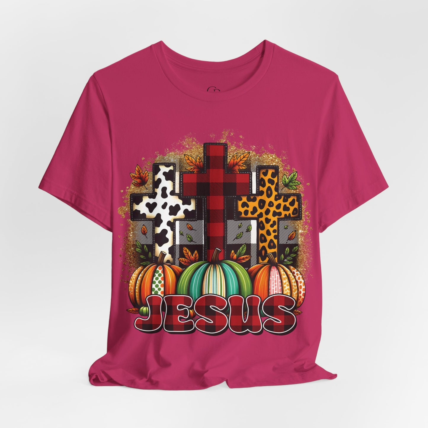 Faithful Harvest Cross Unisex Jersey Short Sleeve Tee