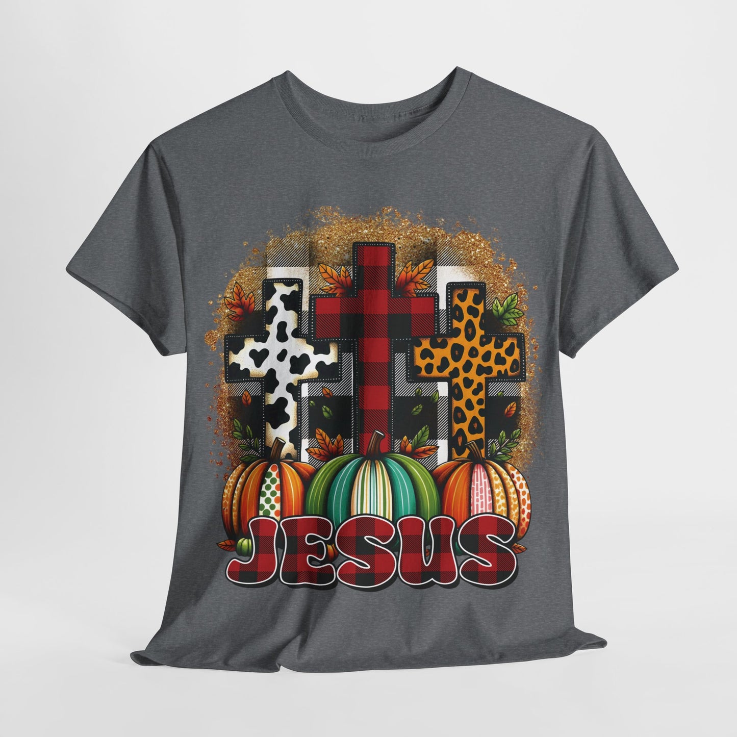 Faithful Harvest Cross Unisex Heavy Cotton Tee