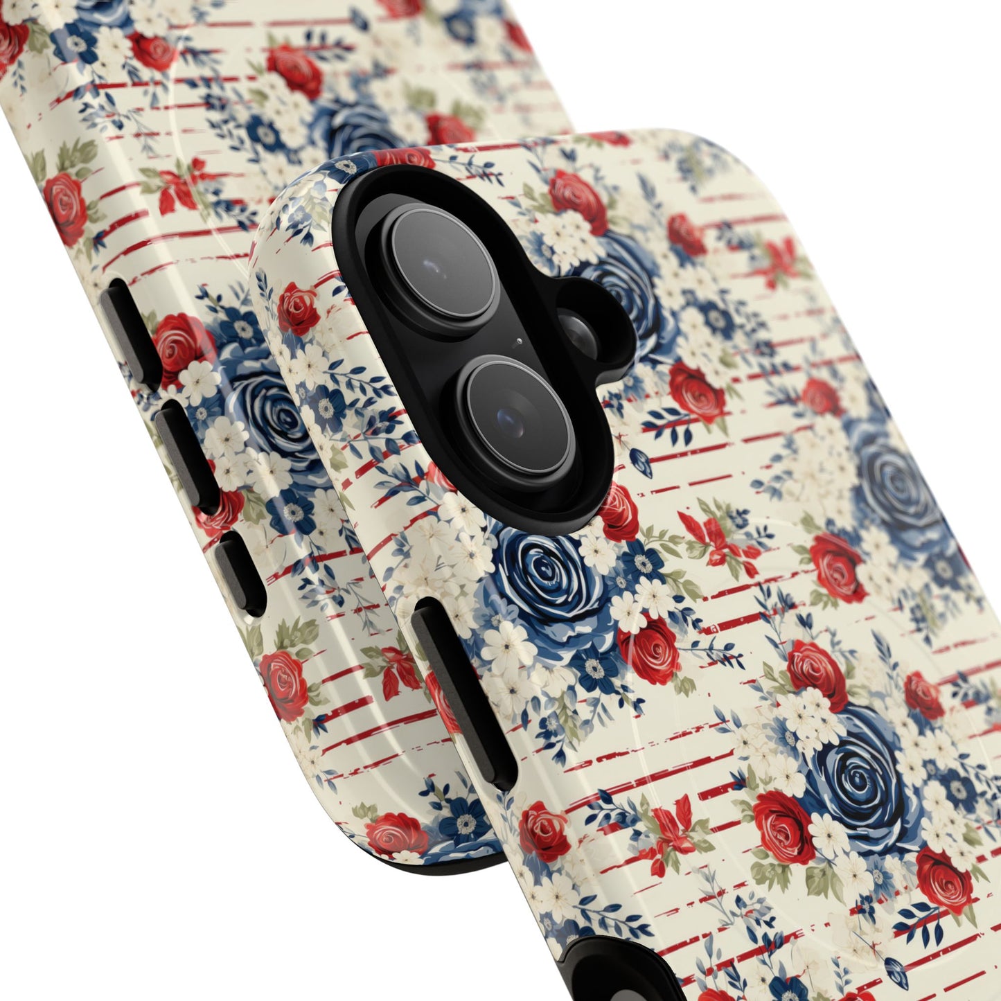 Rose & Glory Tough iPhone Magnetic Case, Vibrant Protective Cover, Stylish Gift for Her, Floral Design, iPhone Accessories, Anniversary Gift