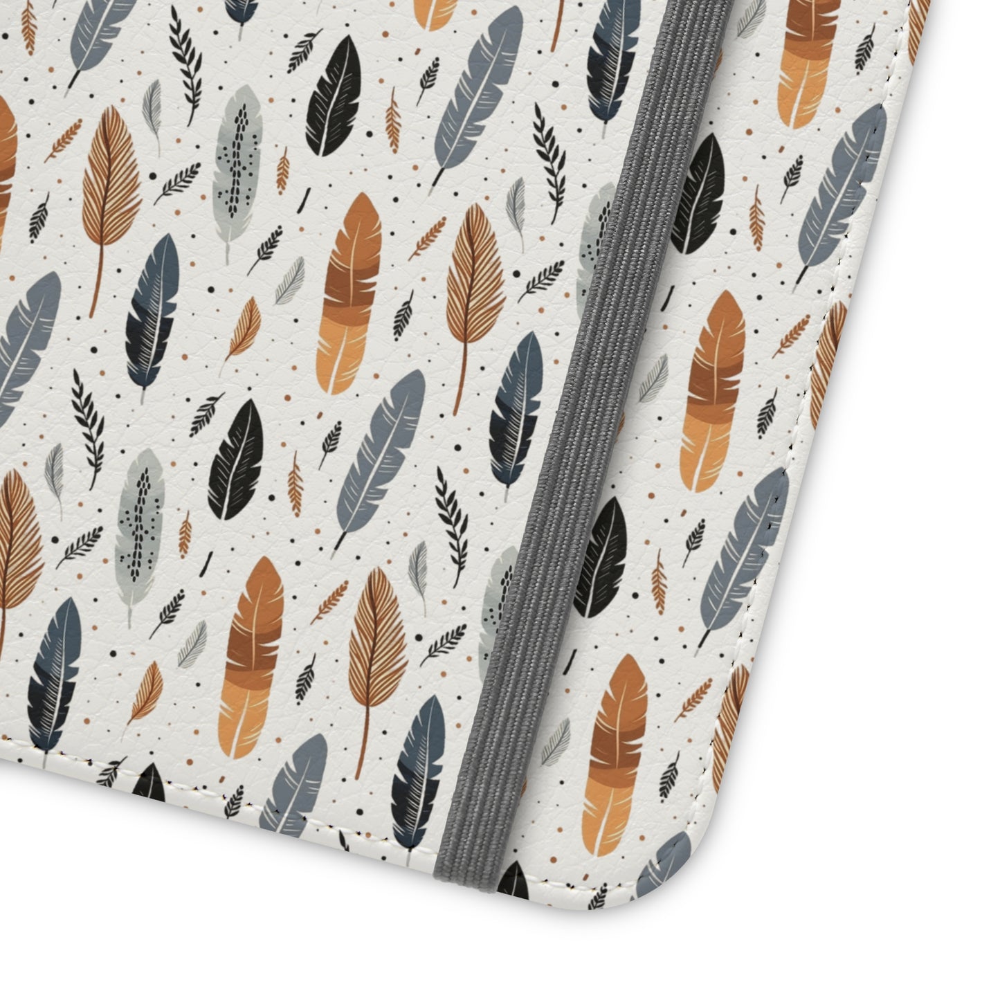 Whispering Feathers iPhone and Samsung Flip Cases