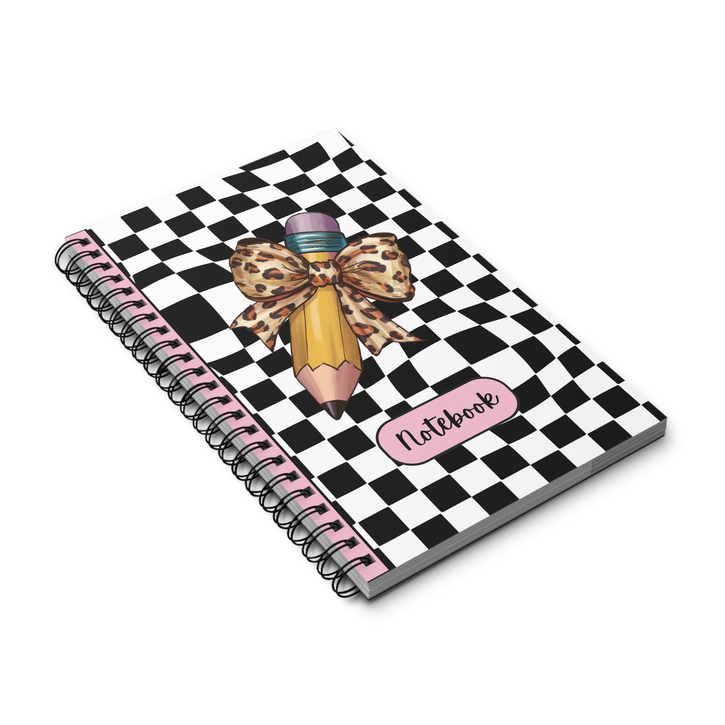 Wild Style Checkered Charm Spiral Journal (EU)- (PY)