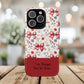 Personalized Rosette Coquette Phone Case - Custom Name/Message 'I Am Stronger Than The Storm' Floral Bow Protective Case