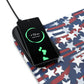 Patriotic Waves LED Gaming Mouse Pad, Wireless Charging