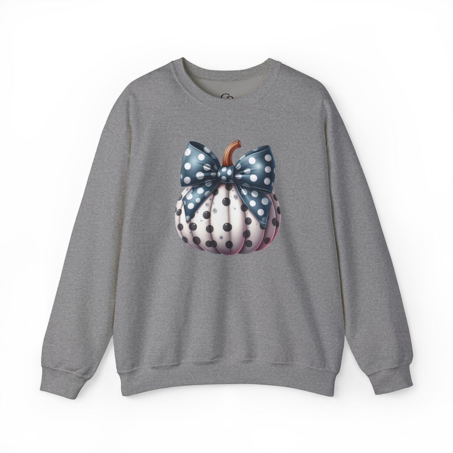 Polka Dot Pumpkin Charm Unisex Heavy Blend™ Crewneck Sweatshirt