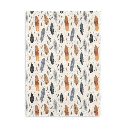 Whispering Feathers Hardcover Notebook with Puffy Covers