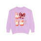 LOVE  Coquette Unisex Comfort Colors Garment-Dyed Sweatshirt