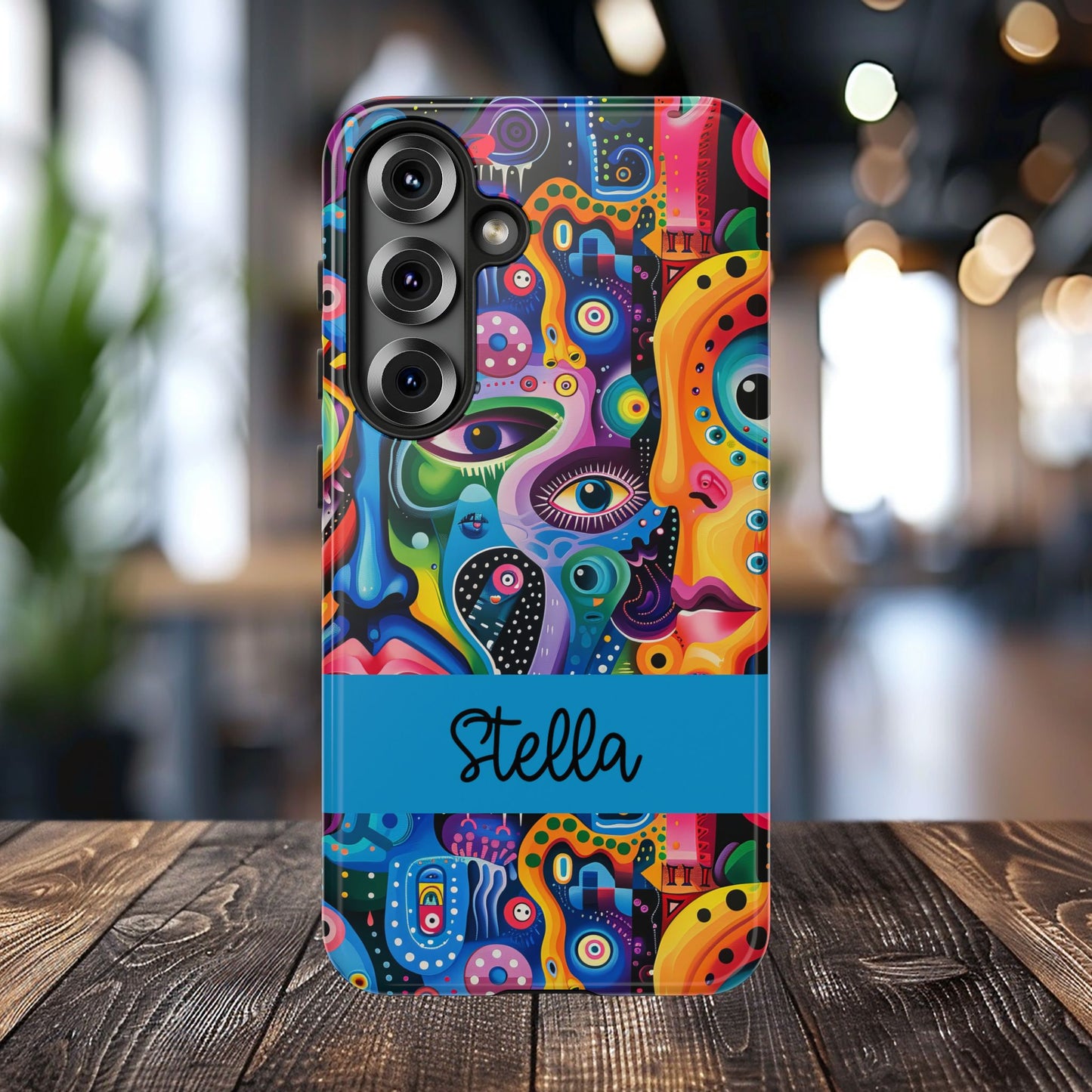 Psychedelic Visions Vibrant Samsung, iPhone and Google Pixel Phone Cases - Colorful Artistic Design