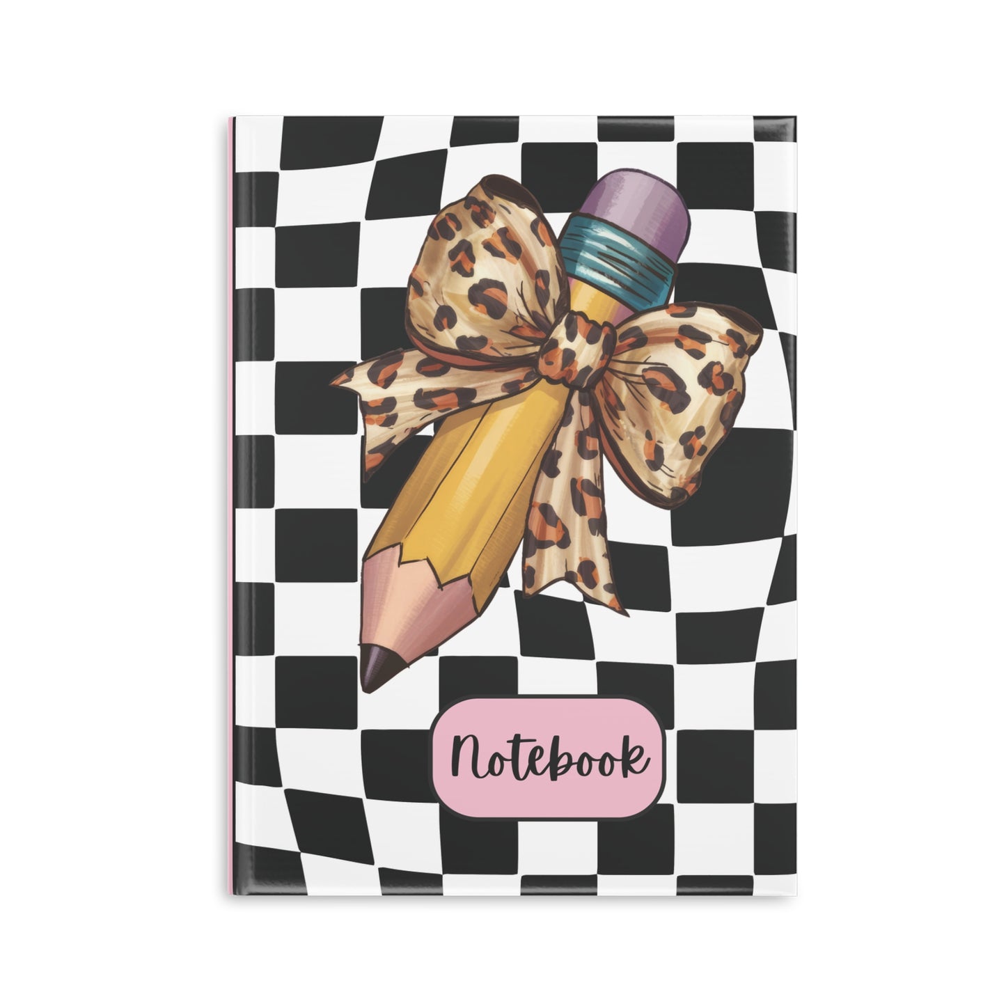 Wild Style Checkered Hardcover Notebook with Puffy Covers (PY)