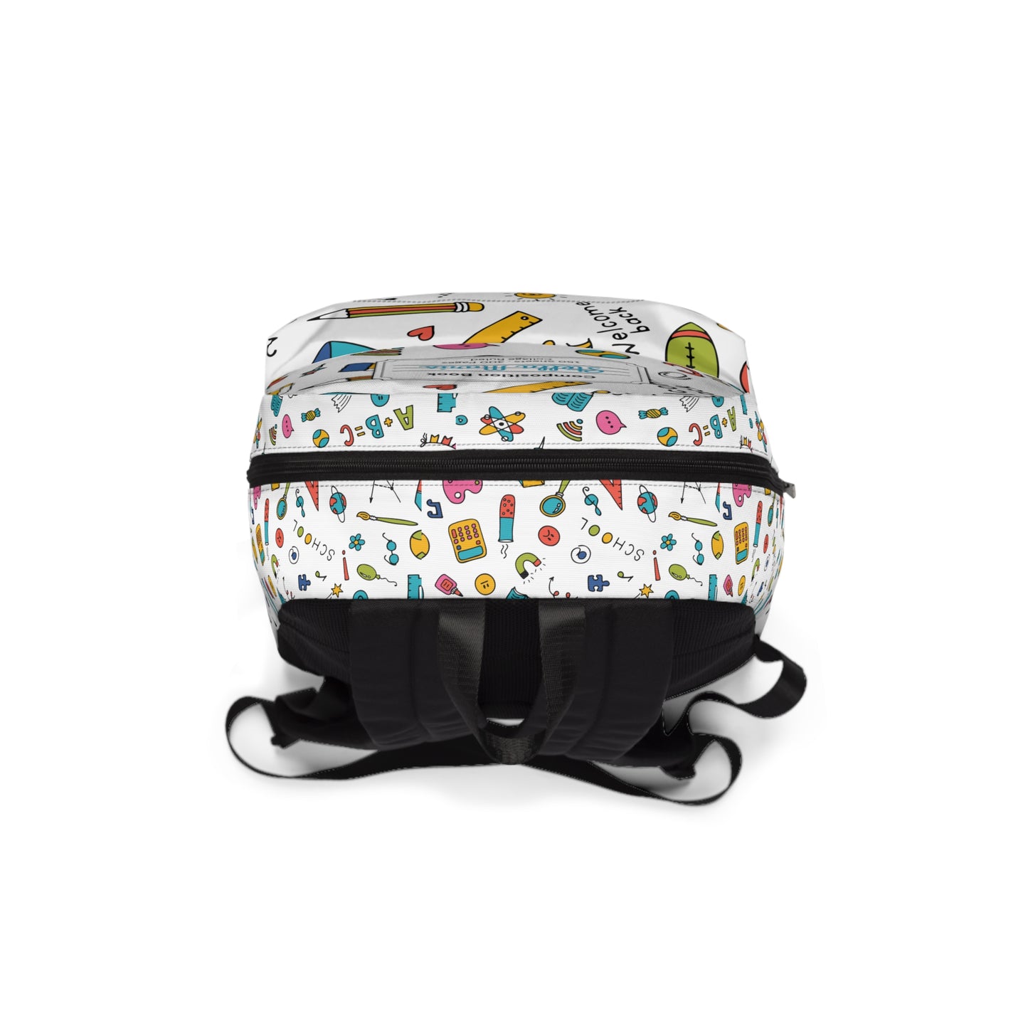 Personalized Classroom Couture Composition Book Inspired Colorful Kids' Backpack, School Bag, Fun Pattern Backpack, Cute Child's Rucksack, Composition Backpack, Unique School Supplies