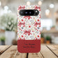 Personalized Rosette Coquette Phone Case - Custom Name/Message 'I Am Stronger Than The Storm' Floral Bow Protective Case