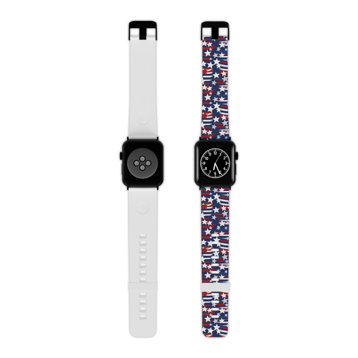 Patriotic Waves Apple Watch Band - Stars and Stripes Design