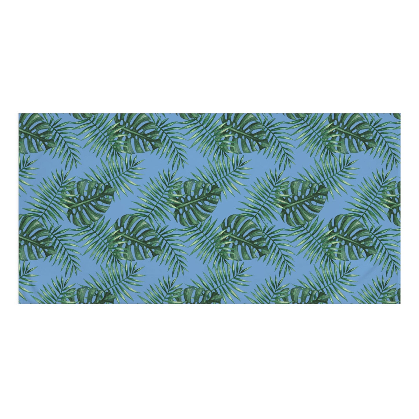 Tropical Bliss Blue Mink-Cotton Towel