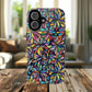 Prism Petal Burst Tough Magnetic iPhone Case, Colorful iPhone Case, Unique Gift for Flower Lovers, Stylish stained Glass Accessory