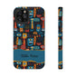 Personalized Colorful Abstract Faces Clear Impact-Resistant Case