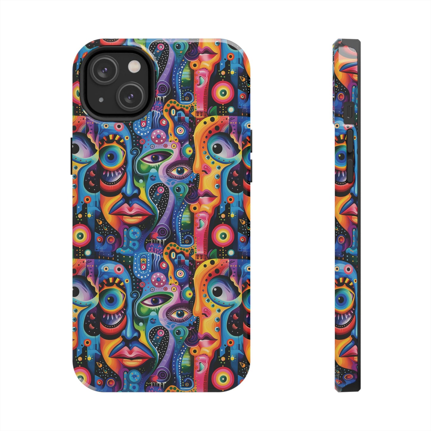Psychedelic Visions Vibrant Art iPhone and Samsung Phone Case - Stylish Tough Case for Artists & Creatives.