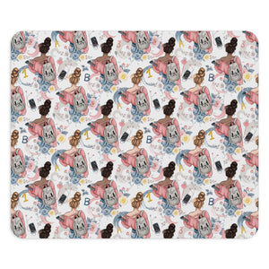 Study Chic Mouse Pad - Floral & Fun Design for Home Office