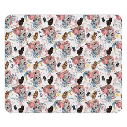 Study Chic Mouse Pad - Floral & Fun Design for Home Office