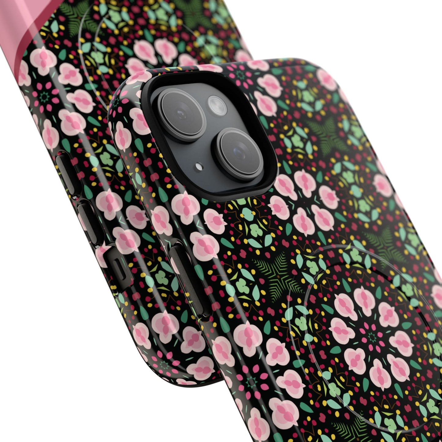 Personalized Twilight Petal Tapestry Floral Tough Magnetic MagSafe® iPhone Case, Durable iPhone Protector, Unique Gift for Her, Stylish Tech Accessories.