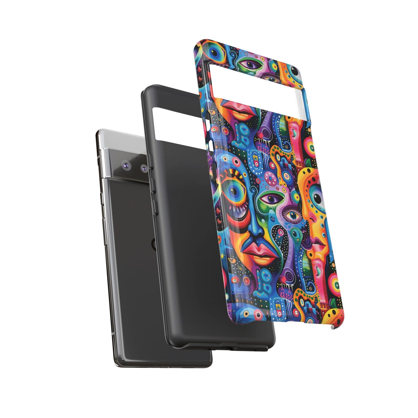 Psychedelic Visions Vibrant Art Google Pixel, iPhone and Samsung Phone Case - Tough Cases for Creative Souls