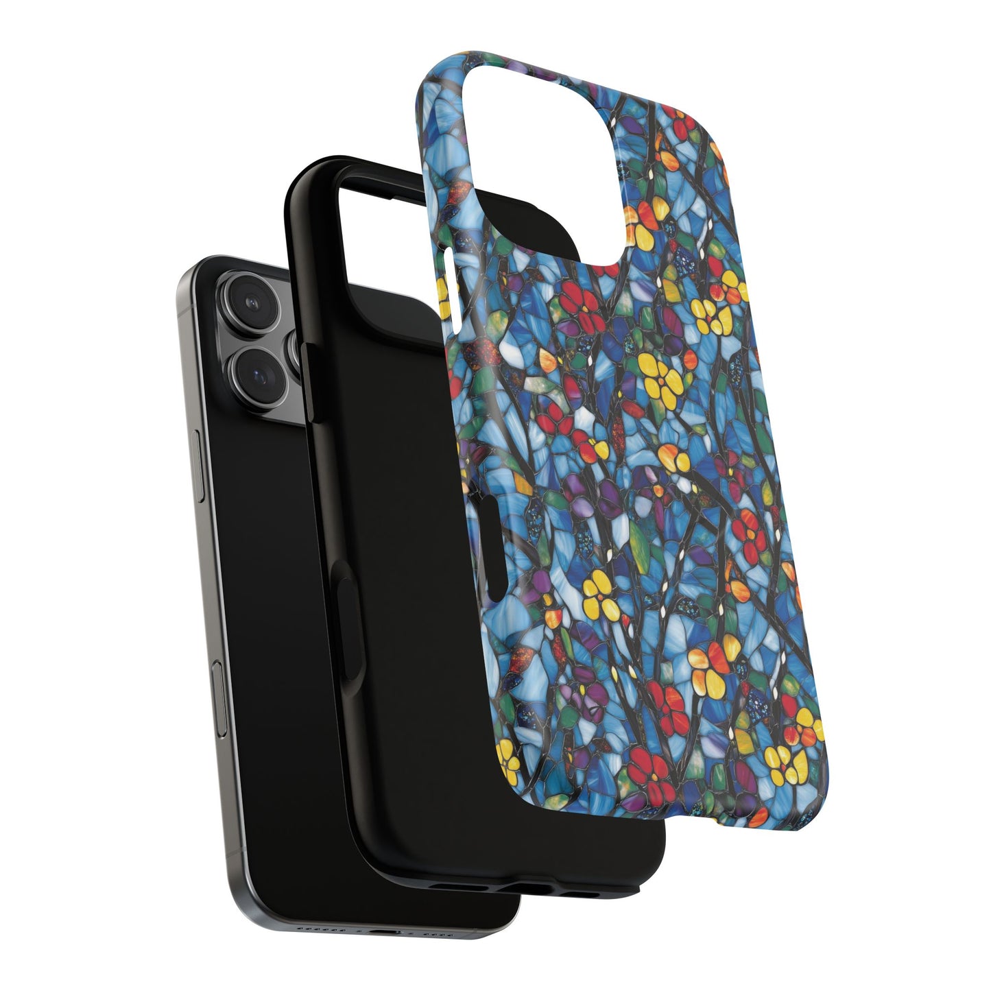 Colorful Floral Phone Case, Tough Magnetic Phone Cover, Durable Tech Accessory, Unique Gift for Her, Vibrant Smartphone Case