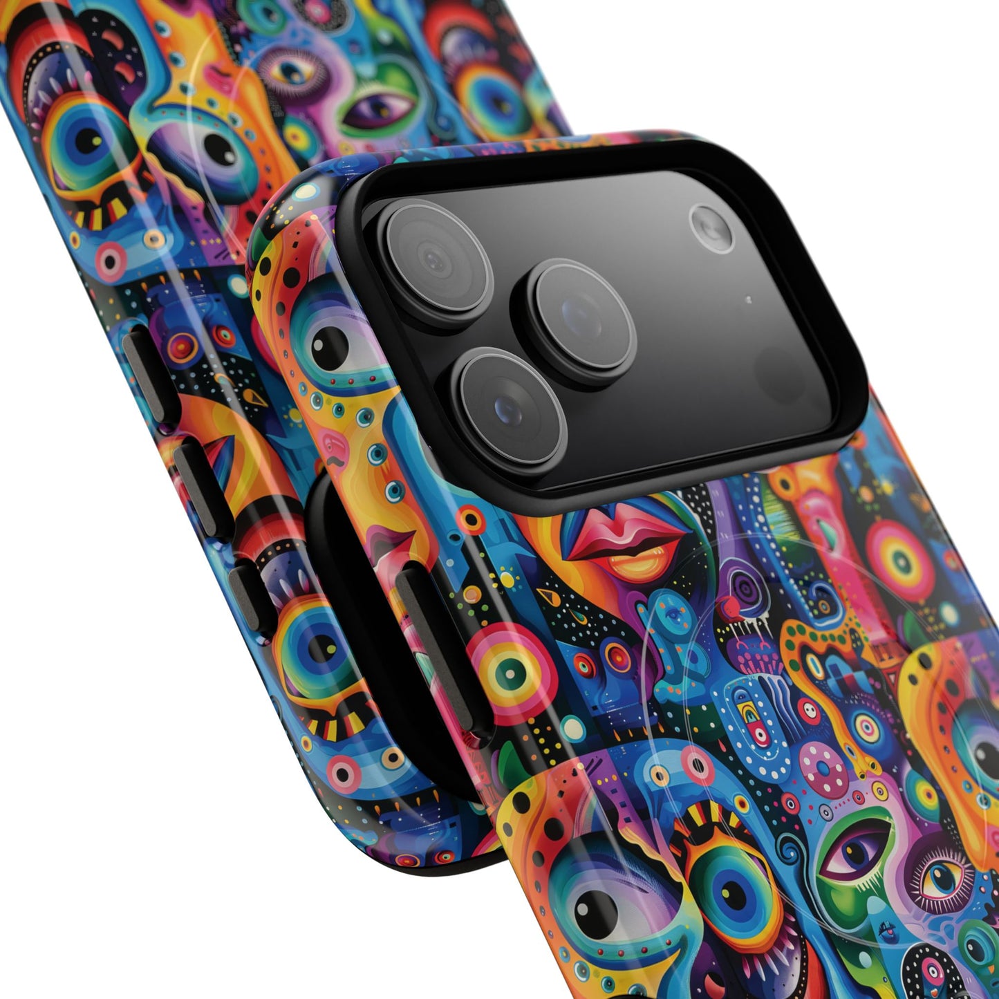 Psychedelic Visions Tough iPhone Magnetic Case - Unique Art iPhone Cover
