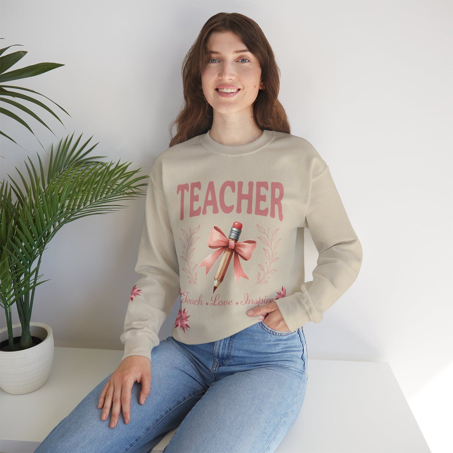 Teacher Unisex Heavy Blend™ Crewneck Sweatshirt