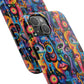 Psychedelic Visions Vibrant Art iPhone and Samsung Phone Case - Stylish Tough Case for Artists & Creatives.