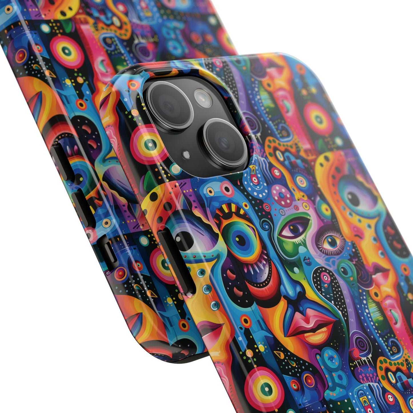 Psychedelic Visions Vibrant Art iPhone and Samsung Phone Case - Stylish Tough Case for Artists & Creatives.