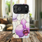 Orchid Grace Tough iPhone Magnetic Case, Protective iPhone Cover, Trendy Stained Glass Design, Floral Gift, Unique iPhone Accessory, Durable iPhone Case
