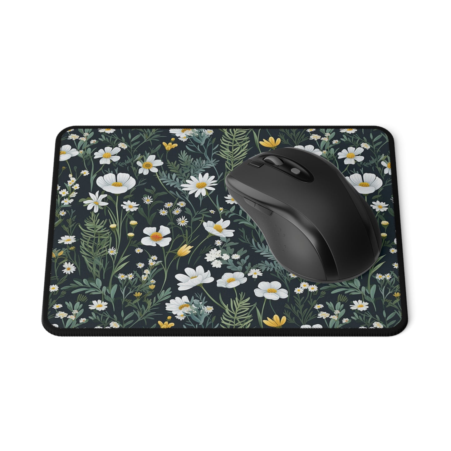 Daisy Delight Floral Non-Slip Gaming Mouse Pad - Stylish Comfort for Gamers and Creatives.